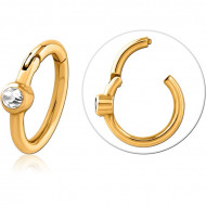 GOLD PVD COATED SURGICAL STEEL JEWELED MULTI PURPOSE CLICKER