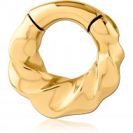 GOLD PVD COATED SURGICAL STEEL HINGED SEGMENT CLICKER