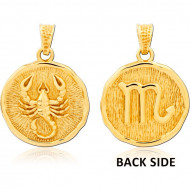 STERLING SILVER 925 GOLD PVD COATED PENDANT