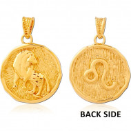 STERLING SILVER 925 GOLD PVD COATED PENDANT