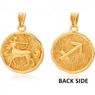 STERLING SILVER 925 GOLD PVD COATED PENDANT