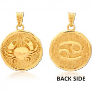 STERLING SILVER 925 GOLD PVD COATED PENDANT