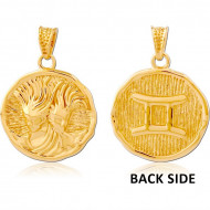 STERLING SILVER 925 GOLD PVD COATED PENDANT