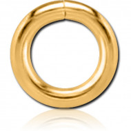 GOLD PVD COATED SURGICAL STEEL O RING PIERCING