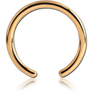 GOLD PVD COATED TITANIUM BALL CLOSURE RING PIN PIERCING