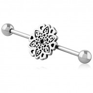 SURGICAL STEEL INDUSTRIAL BARBELL PIERCING