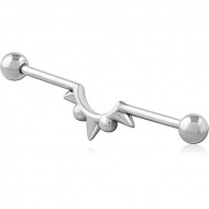 SURGICAL STEEL INDUSTRIAL BARBELL PIERCING