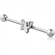 SURGICAL STEEL INDUSTRIAL BARBELL PIERCING