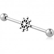 SURGICAL STEEL INDUSTRIAL BARBELL PIERCING