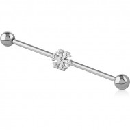 SURGICAL STEEL INDUSTRIAL BARBELL PIERCING