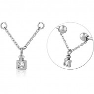 SURGICAL STEEL INDUSTRIAL BARBELL PIERCING