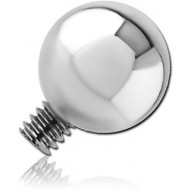 SURGICAL STEEL COUNTERSUNK BALL FOR INTERNALLY THREADED PIN PIERCING