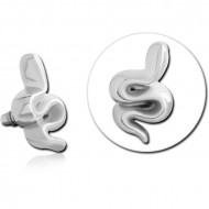 SURGICAL STEEL ATTACHMENT FOR 1.6MM INTERNALLY THREADED PINS PIERCING