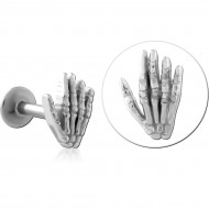 SURGICAL STEEL INTERNALLY THREADED MICRO LABRET