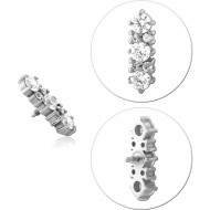 SURGICAL STEEL JEWELLED MICRO ATTACHMENT FOR 1.2MM INTERNALLY THREADED PINS