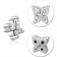 SURGICAL STEEL JEWELLED MICRO ATTACHMENT FOR 1.2MM INTERNALLY THREADED PINS