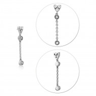 SURGICAL STEEL JEWELLED MICRO ATTACHMENT FOR 1.2MM INTERNALLY THREADED PINS