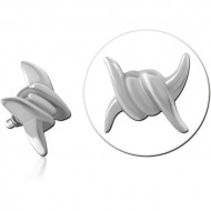 SURGICAL STEEL MICRO ATTACHMENT FOR 1.2MM INTERNALLY THREADED PINS PIERCING