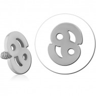 SURGICAL STEEL MICRO ATTACHMENT FOR 1.2MM INTERNALLY THREADED PINS PIERCING