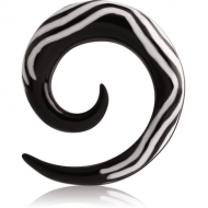 ORGANIC HORN EAR SPIRAL WITH INLAID - WAVE