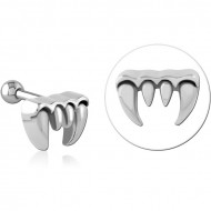 SURGICAL STEEL TRAGUS MICRO BARBELL