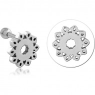 SURGICAL STEEL TRAGUS MICRO BARBELL PIERCING