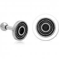 SURGICAL STEEL TRAGUS MICRO BARBELL PIERCING