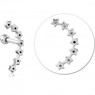 SURGICAL STEEL TRAGUS MICRO BARBELL