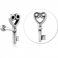 SURGICAL STEEL TRAGUS MICRO BARBELL