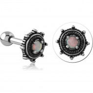 SURGICAL STEEL JEWELLED TRAGUS MICRO BARBELL