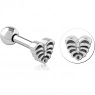 SURGICAL STEEL TRAGUS MICRO BARBELL