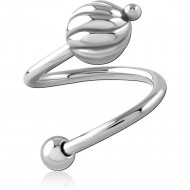 SURGICAL STEEL MICRO BODY SPIRAL PIERCING
