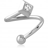 SURGICAL STEEL MICRO BODY SPIRAL PIERCING