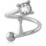 SURGICAL STEEL MICRO BODY SPIRAL PIERCING
