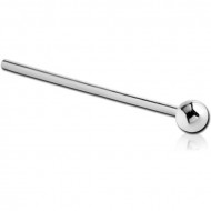 STERLING SILVER 925 STRAIGHT BALL NOSE STUD