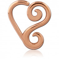 ROSE GOLD PVD COATED SURGICAL STEEL SEAMLESS RING PIERCING