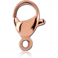 ROSE GOLD PVD COATED STAINLESS STEEL LOBSTER LOCKER