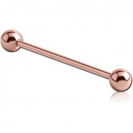 ROSE GOLD PVD COATED SURGICAL STEEL MICRO BARBELL PIERCING