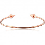 ROSE GOLD PVD COATED SURGICAL STEEL BANGLE
