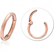 ROSE GOLD PVD COATED SURGICAL STEEL MULTI PURPOSE CLICKER PIERCING