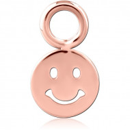 ROSE GOLD PVD COATED TITANIUM SLIDING CHARM FOR HINGED SEGMENT RING