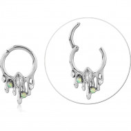 STERLING SILVER 925 RHODIUM PLATED JEWELED MULTI PURPOSE CLICKER