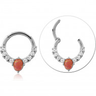 STERLING SILVER 925 RHODIUM PLATED JEWELED MULTI PURPOSE CLICKER