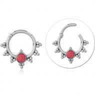 STERLING SILVER 925 RHODIUM PLATED JEWELED MULTI PURPOSE CLICKER