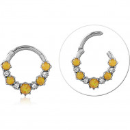 STERLING SILVER 925 RHODIUM PLATED JEWELED MULTI PURPOSE CLICKER
