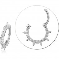 STERLING SILVER 925 RHODIUM PLATED JEWELED MULTI PURPOSE CLICKER