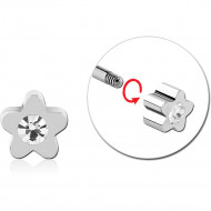 SURGICAL STEEL JEWELED ATTACHMENT FOR 1.6 THREADED PINS