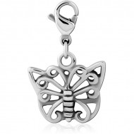 SURGICAL STEEL CHARM WITH LOBSTER LOCKER