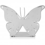 SURGICAL STEEL MATT FINISH DISPLAY HOLE 0.6 MM FOR THREADLESS TOPS WITH SILICONE SLEEVE-BUTTERFLY PIERCING