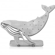 SURGICAL STEEL MATT FINISH DISPLAY HOLE 0.6 MM FOR THREADLESS TOPS WITH SILICONE SLEEVE-WHALE